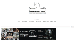 Desktop Screenshot of horroronlineart.com